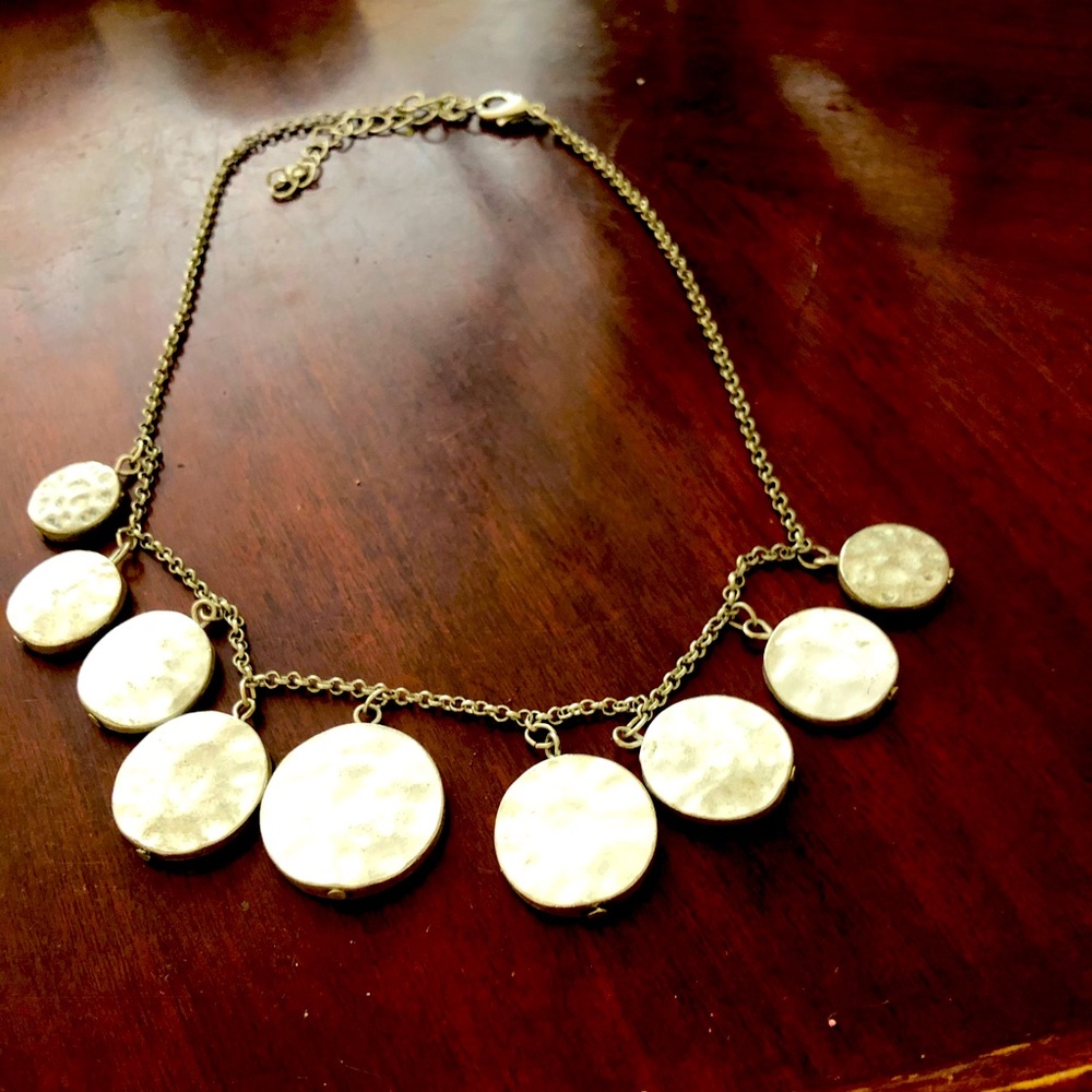 Silver collar necklace 20 inches in length